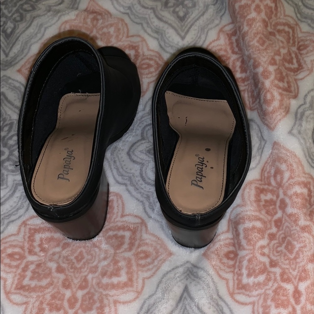 Open toed booties